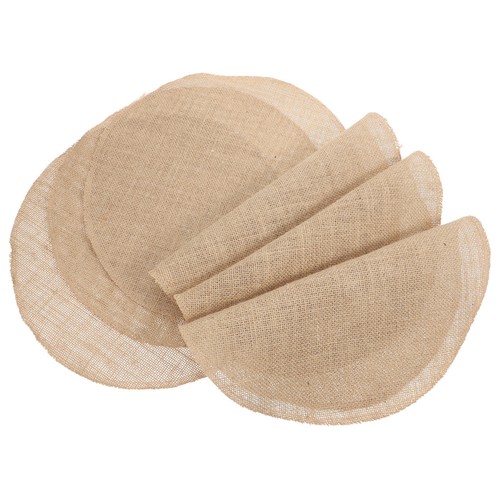 6pcs rustic brown jute - 6pcs,