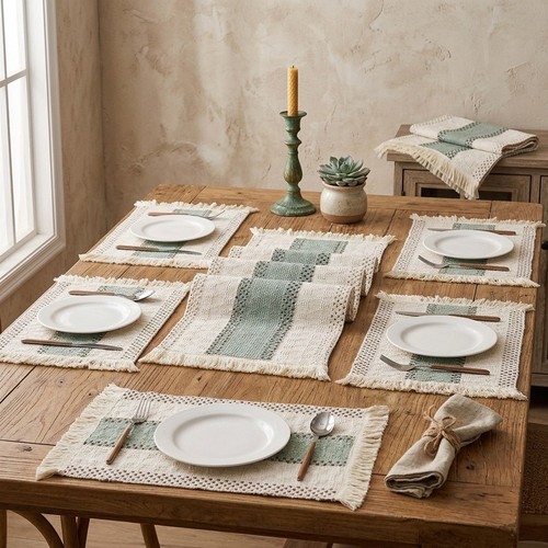 Pcs table linen set - 7,