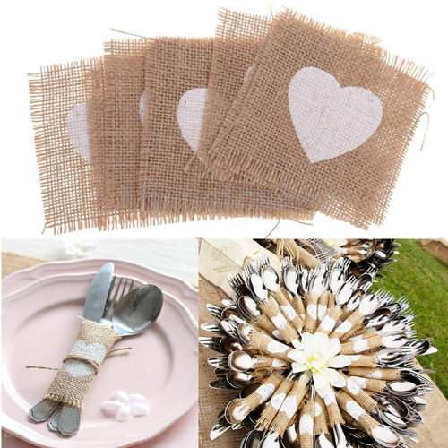 100pcs hessian burlap - 10/50/100pcs,