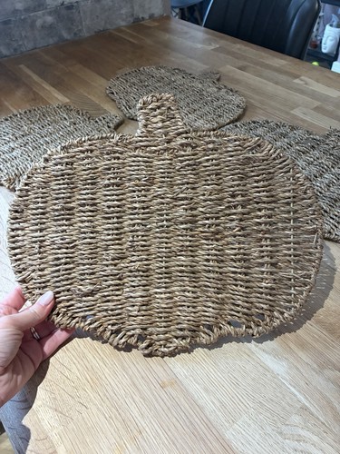 Set woven pumpkin - of,