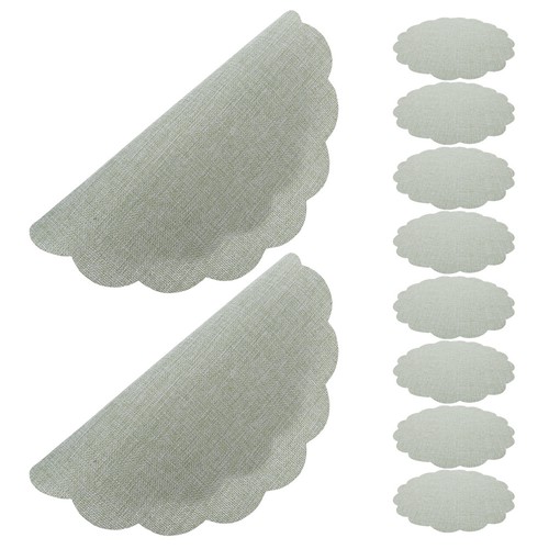 10pcs scalloped round - 10pcs,