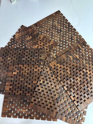 Vintage wood slat woven - vintage,