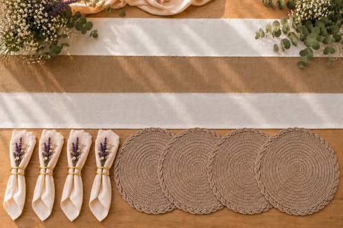 Boho dining table - dining, runner