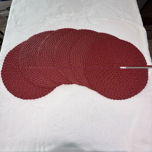 Set red round braided - 6,
