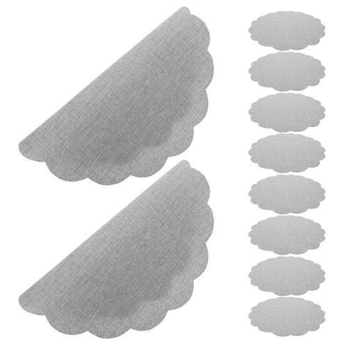 10pcs flower shape placemats - 10pcs,