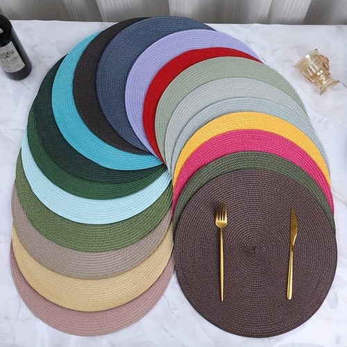 Woven table place mats - table, large