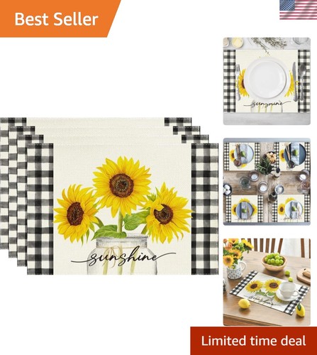 Rustic sunflower table - rustic,