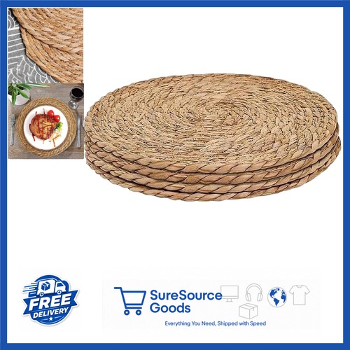 Rustic wicker placemats set - rustic,