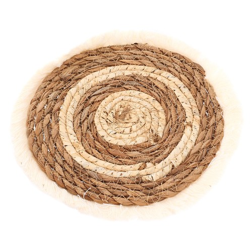 Rustic woven placemat heat - woven,
