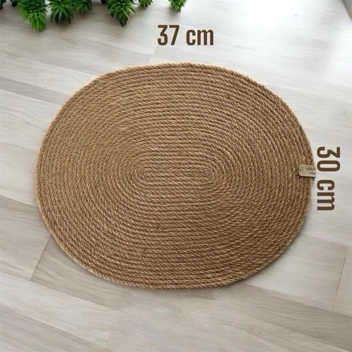 Set handmade oval jute rope - oval,