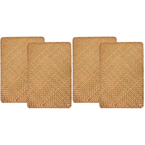 4pcs rustic woven placemats - rustic,