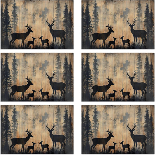 Rustic deer forest table - rustic,