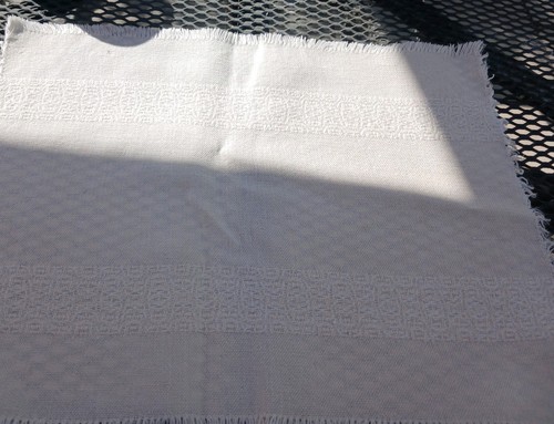 Vintage woven placemats - woven,