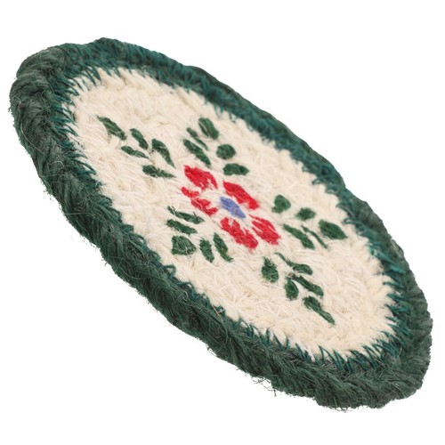 Woven jute coaster - woven,